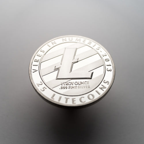 Silver Plated Litecoin Coin Collectable - Coinstop